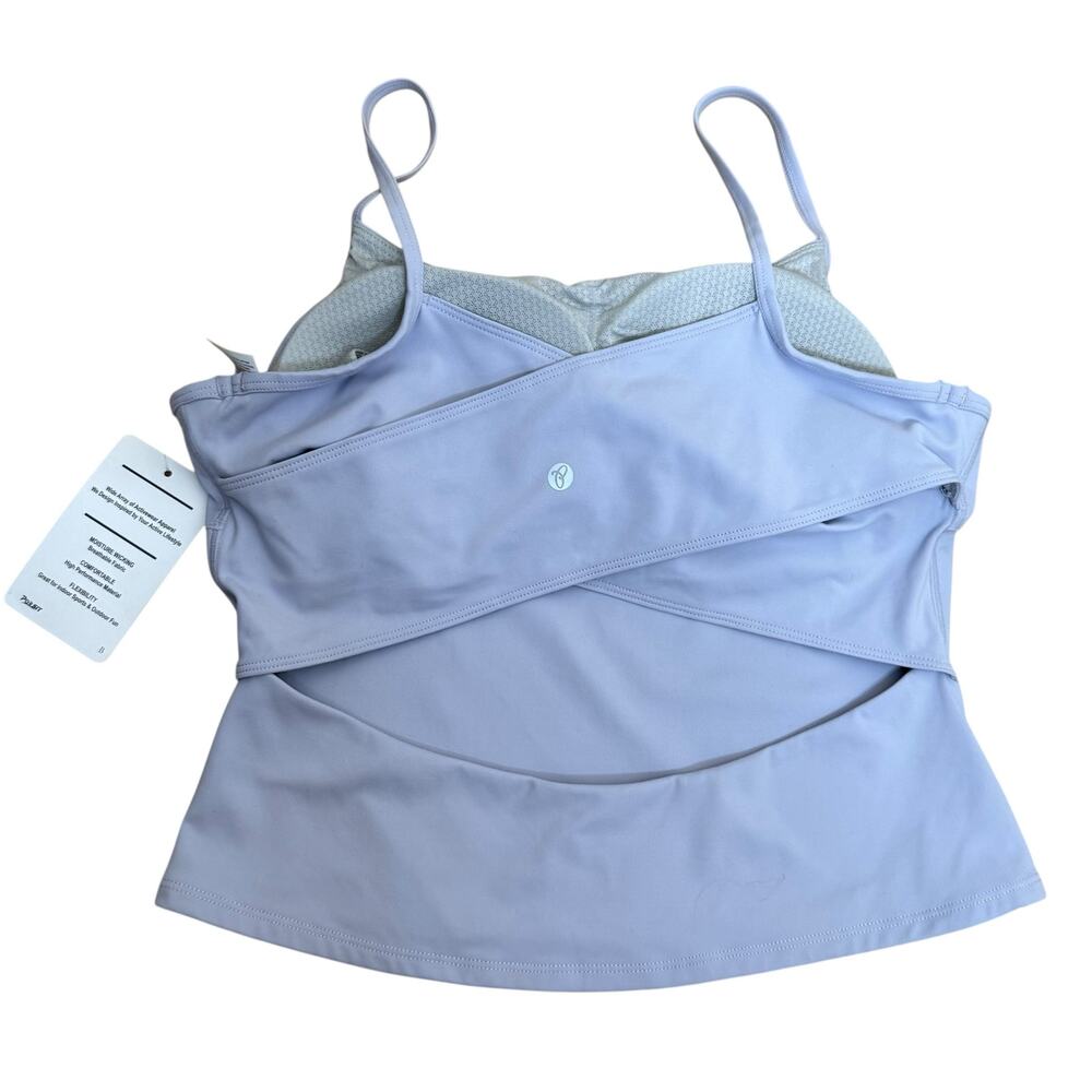 NWT Persit Active Tanks Medium Lot of 2 Built in Bra Athletic Athleisure Cutout - Picture 9 of 12